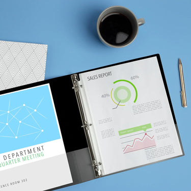 Avery Economy Binders with Round Rings & Label Holder - Black, 1